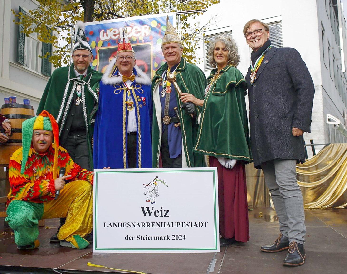 Weizer Narrenwecken mit dem Prinzenpaar 2023/24